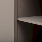 63 Vertical Striped Door Storage Cabinet with Adjustable Shelves