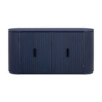 63 Vertical Striped Door Storage Cabinet with Adjustable Shelves