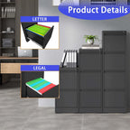 4 Drawer Metal Vertical File Cabinet with Lock