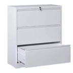 Lateral File Cabinet 3 Drawer,Filing Cabinet with Lock, Lockable File Cabinet for Home Office, Locking Metal File Cabinet
