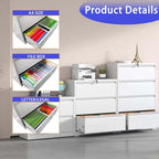 Lateral File Cabinet 3 Drawer,Filing Cabinet with Lock, Lockable File Cabinet for Home Office, Locking Metal File Cabinet