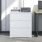 Lateral File Cabinet 3 Drawer,Filing Cabinet with Lock, Lockable File Cabinet for Home Office, Locking Metal File Cabinet