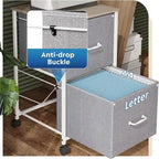 2 Drawer Mobile File Cabinet - 15.7D x 15.4W x 26.8H