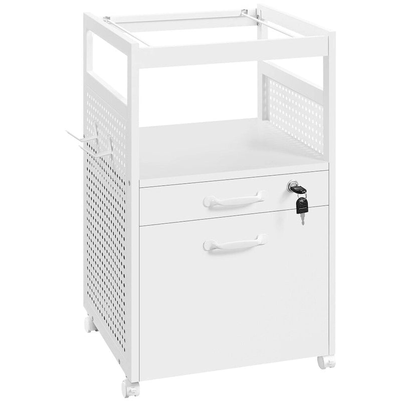 Yaheetech Office File Cabinet with Open Storage Shelf Mobile File Cart