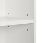 8-Tier Media Tower Rack, CD DVD Slim Storage Cabinet with Adjustable Shelves, Tall Narrow Bookcase Display Bookshelf
