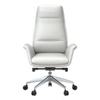 Summit High-Back Leather Office Chair with Swivel and Tilt
