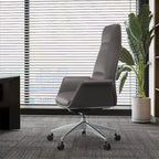 Summit High-Back Leather Office Chair with Swivel and Tilt