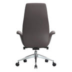 Summit High-Back Leather Office Chair with Swivel and Tilt