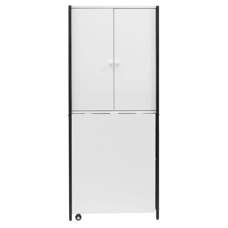 Craft Armoire with Folding Desktop for Crafts, Sewing, Home or Office