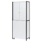 Craft Armoire with Folding Desktop for Crafts, Sewing, Home or Office