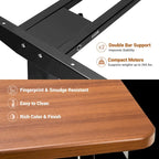 BRODAN Electric Standing Desk, Adjustable Height Office Desk, L Shape
