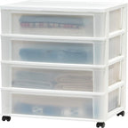 4 Drawer Wide Storage Drawer