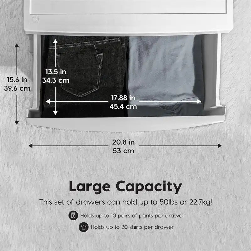 4 Drawer Wide Storage Drawer