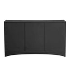 Curved Design Storage Cabinet with Adjustable shelves for Living rooms