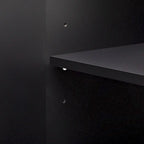Curved Design Storage Cabinet with Adjustable shelves for Living rooms