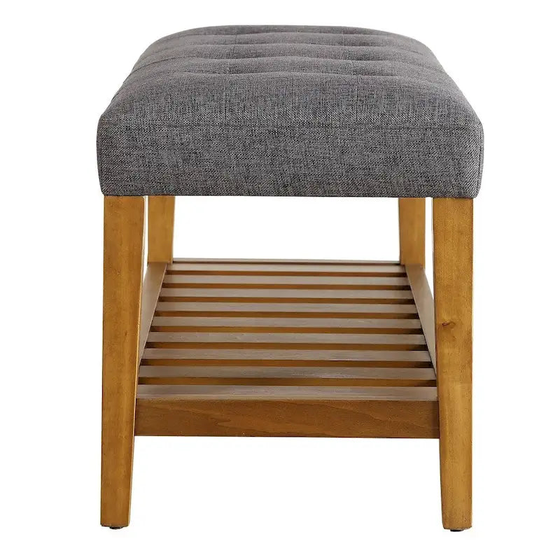 Wooden Bench, Gray & Oak