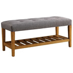 Wooden Bench, Gray & Oak