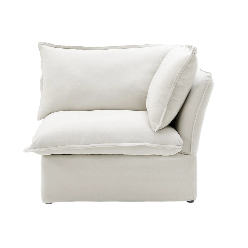 5-Seat Modern V Shape Sectional Couch for Living Room