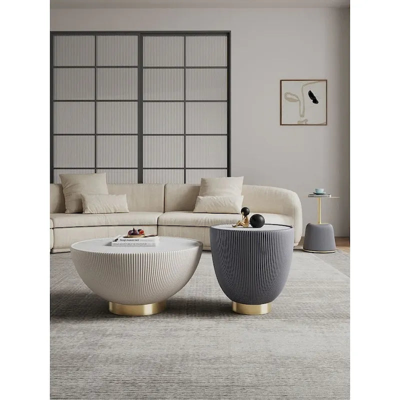 Manhattan Comfort Modern Anderson 2.0 Upholstered 3 Piece Table Set