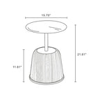 Manhattan Comfort Modern Anderson 2.0 Upholstered 3 Piece Table Set