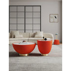 Manhattan Comfort Modern Anderson 2.0 Upholstered 3 Piece Table Set
