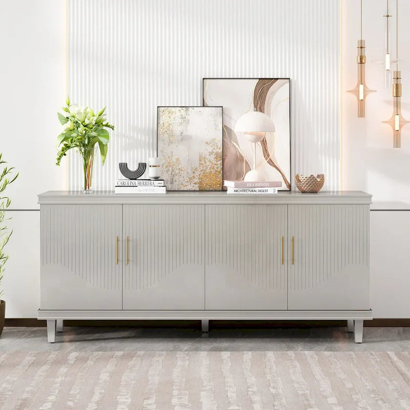 4-Door Cabinet,for Living Room,Kitchen,Bedroom