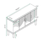 4-Door Cabinet,for Living Room,Kitchen,Bedroom