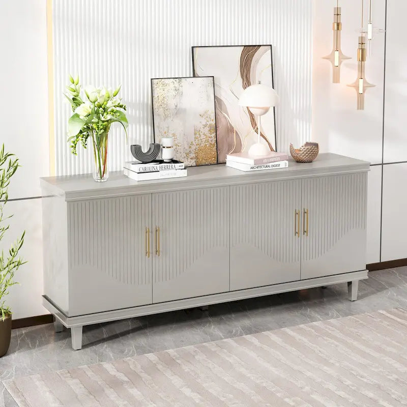 4-Door Cabinet,for Living Room,Kitchen,Bedroom