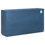3-Door Large Storage Retro Sideboard with Adjustable Shelves and Black Handles