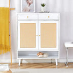 Modern minimalist storage cabinet, rattan shoe cabinet, bed top cabinet. Beautiful shape for corridors and living rooms