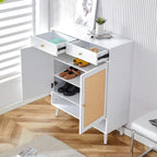 Modern minimalist storage cabinet, rattan shoe cabinet, bed top cabinet. Beautiful shape for corridors and living rooms