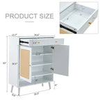 Modern minimalist storage cabinet, rattan shoe cabinet, bed top cabinet. Beautiful shape for corridors and living rooms