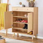 Modern minimalist storage cabinet, rattan shoe cabinet, bed top cabinet. Beautiful shape for corridors and living rooms