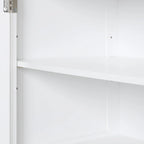 Freestanding Storage Cabinet with Two Drawers and Adjustable Shelf