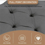 35 Button-Tufted Storage Ottoman Linen Storage Bench
