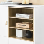 Storage cabinet with door, multifunctional storage cabinet, modern sideboard cabinet, wooden storage cabinet