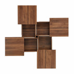 39.4  Square Marble Veneer Coffee Table with Sliding Top Storage