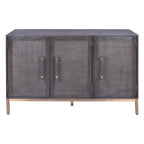 Sophia Antique Black 3 Door Cabinet