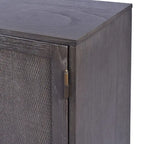 Sophia Antique Black 3 Door Cabinet