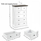 6 Drawers cabinet Tall Chest