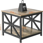 Coffee Table with Storage - 27.6 D x 27.6 W x 17.7 H