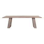 Aurelle Home Tina Modern Solid Acacia Wood Dining Table