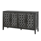 Sideboard Buffet Hollow Four Door Antique Cabinet