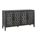 Sideboard Buffet Hollow Four Door Antique Cabinet