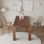 Multifunctional Extendable Rectangular Console Dining Table for 4-8 People