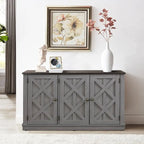 48  Rustic Wood Finish Buffet Cabinet with 3 Doors - Ample Storage - 48  in Width