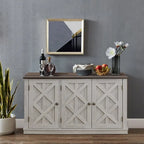 48  Rustic Wood Finish Buffet Cabinet with 3 Doors - Ample Storage - 48  in Width