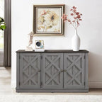 48  Rustic Wood Finish Buffet Cabinet with 3 Doors - Ample Storage - 48  in Width