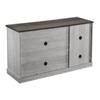 48  Rustic Wood Finish Buffet Cabinet with 3 Doors - Ample Storage - 48  in Width