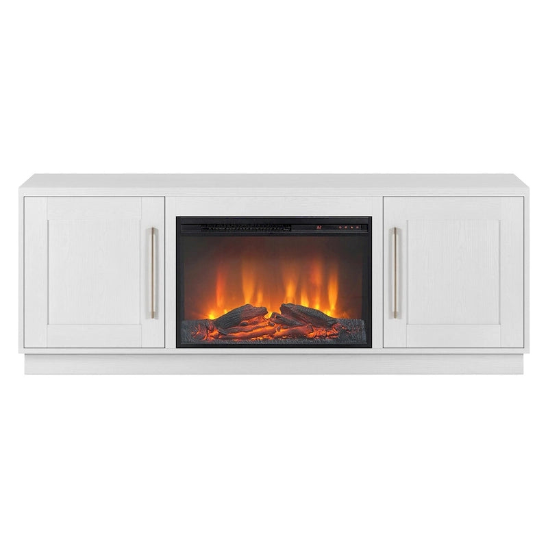 Tillman Rectangular TV Stand with Log Fireplace for TV's up to 75